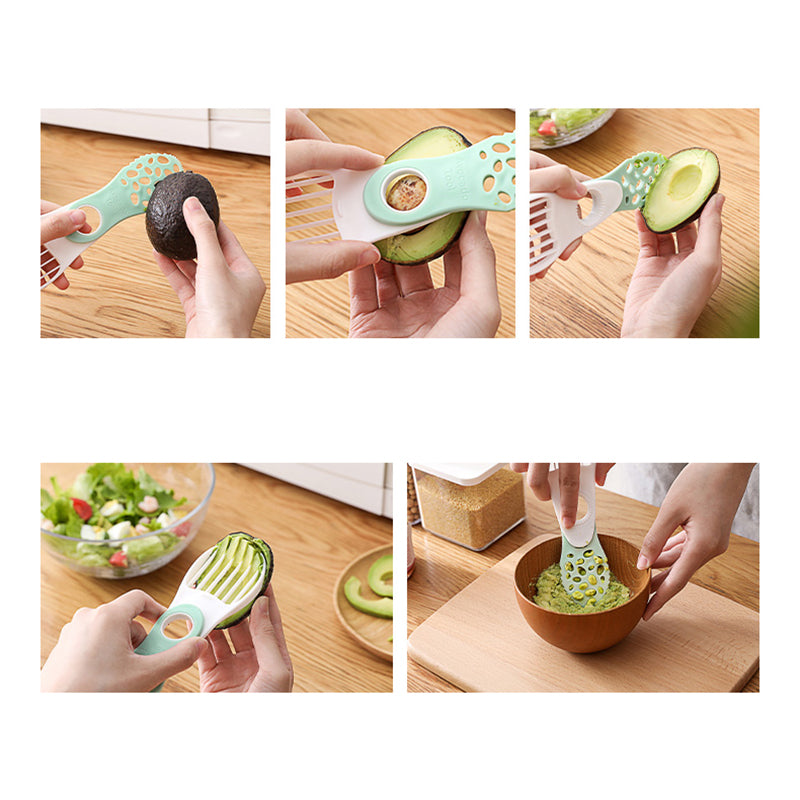3-in-1 Avocado Slicer & Corer – Easy Pit Remover, Peeler & Fruit Splitter