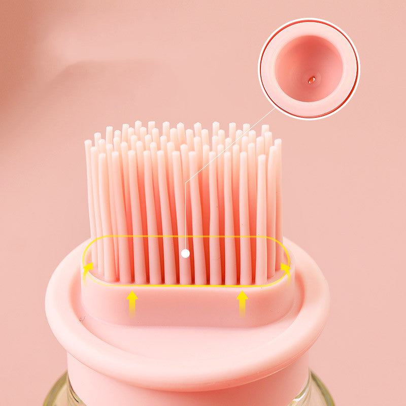 Oil Dispenser Bottle with Silicone Basting Brush – BBQ & Baking