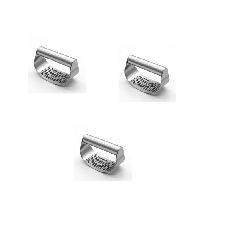 Stainless Steel Garlic Press Rocker – Manual Mincer & Crusher for Garlic & Ginger