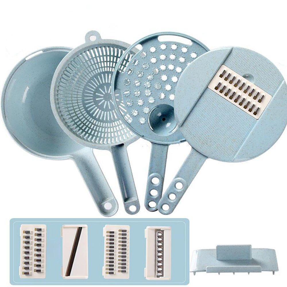 8-in-1 Mandoline Slicer – Vegetable Grater, Peeler & Cutter Set