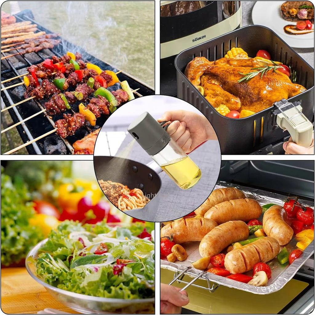 Glass Olive Oil Sprayer Mister – Refillable Kitchen Oil Dispenser Bottle